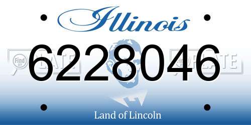 6228046 Illinois License Plate