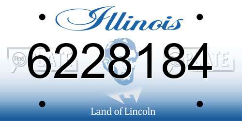 6228184 Illinois License Plate