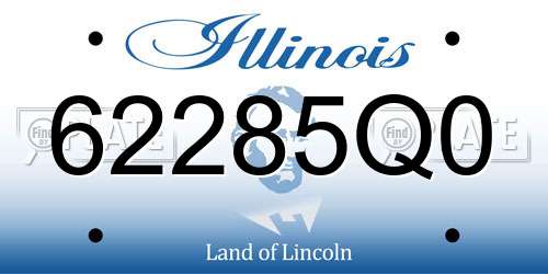 62285Q0 Illinois License Plate