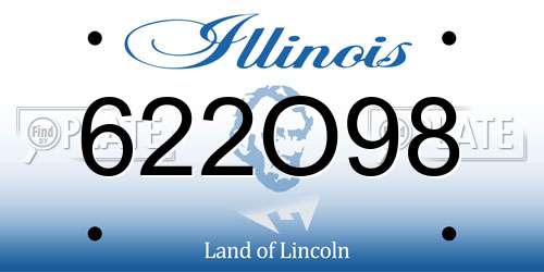622O98 Illinois License Plate