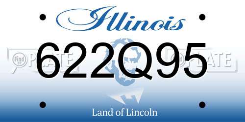 622Q95 Illinois License Plate