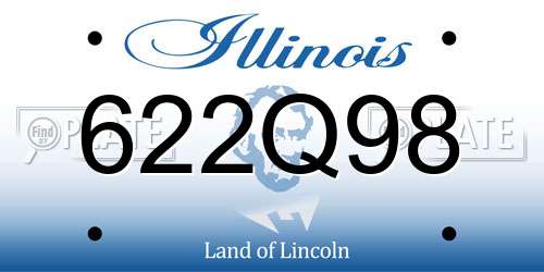622Q98 Illinois License Plate
