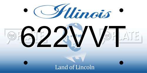 622VVT Illinois License Plate