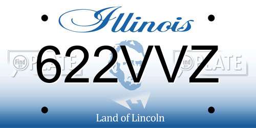 622VVZ Illinois License Plate