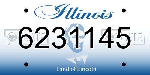 6231145 Illinois License Plate