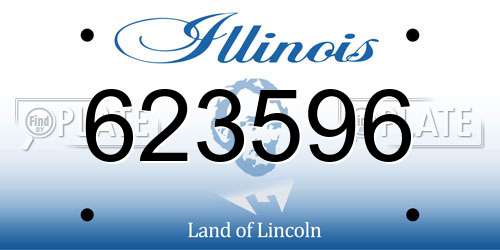 623596 Illinois License Plate