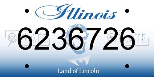6236726 Illinois License Plate