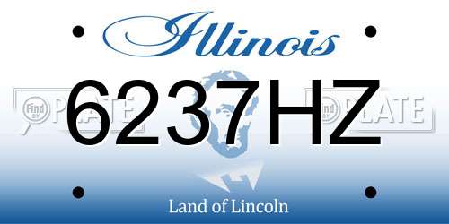 6237HZ Illinois License Plate