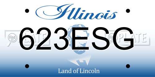 623ESG Illinois License Plate