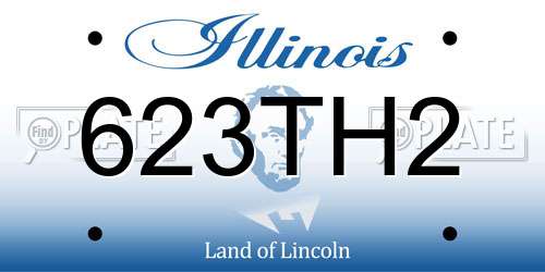 623TH2 Illinois License Plate