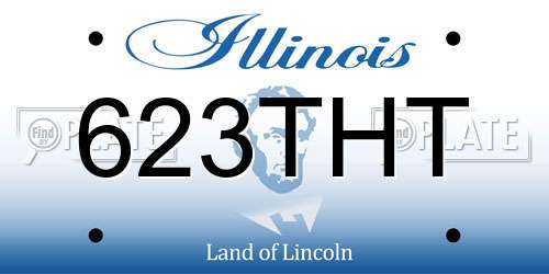 623THT Illinois License Plate