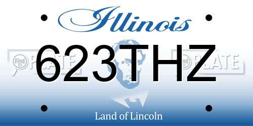 623THZ Illinois License Plate