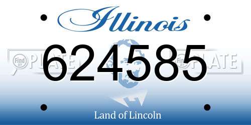 624585 Illinois License Plate