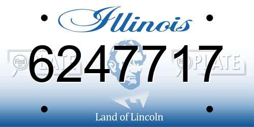 6247717 Illinois License Plate
