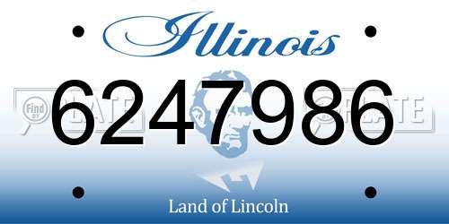 6247986 Illinois License Plate