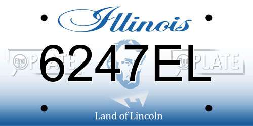 6247EL Illinois License Plate