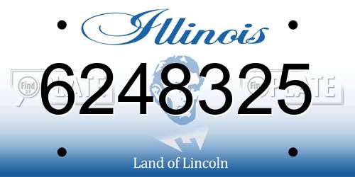 6248325 Illinois License Plate