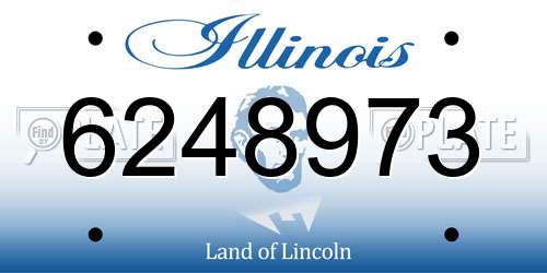 6248973 Illinois License Plate
