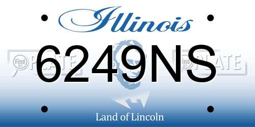 6249NS Illinois License Plate