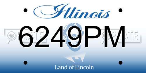 6249PM Illinois License Plate