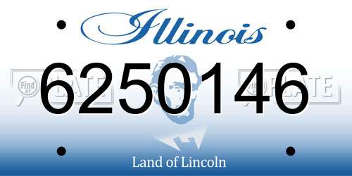 6250146 Illinois License Plate
