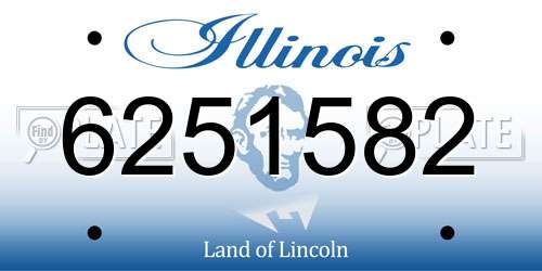 6251582 Illinois License Plate
