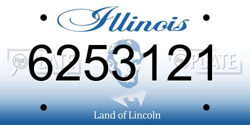 6253121 Illinois License Plate