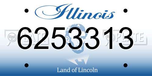 6253313 Illinois License Plate