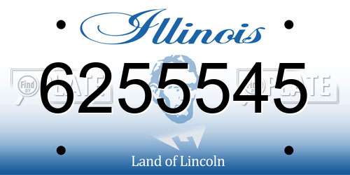 6255545 Illinois License Plate