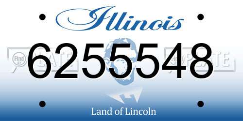 6255548 Illinois License Plate