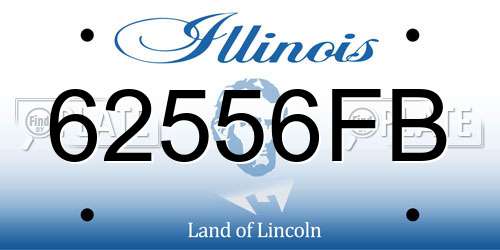 62556FB Illinois License Plate