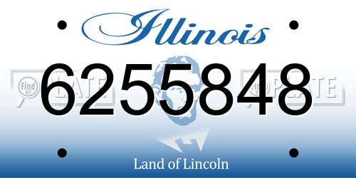 6255848 Illinois License Plate