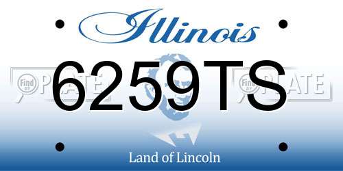 6259TS Illinois License Plate