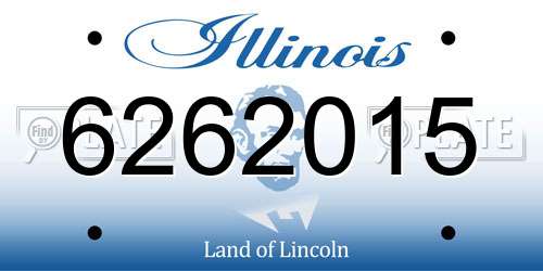 6262015 Illinois License Plate
