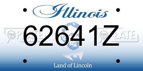 62641Z Illinois License Plate