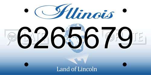 6265679 Illinois License Plate