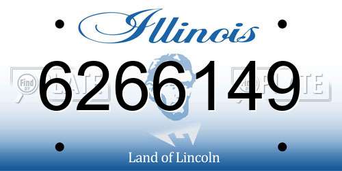 6266149 Illinois License Plate