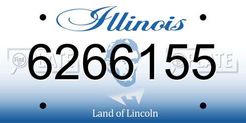 6266155 Illinois License Plate
