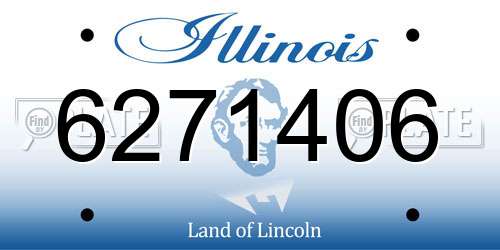 6271406 Illinois License Plate