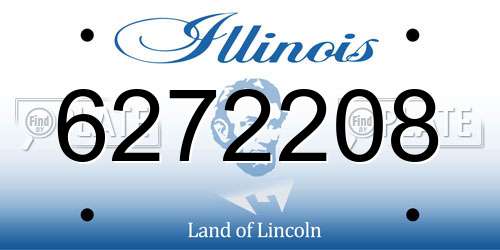 6272208 Illinois License Plate