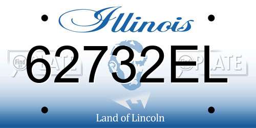 62732EL Illinois License Plate