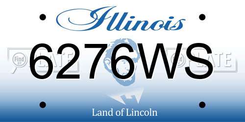 6276WS Illinois License Plate