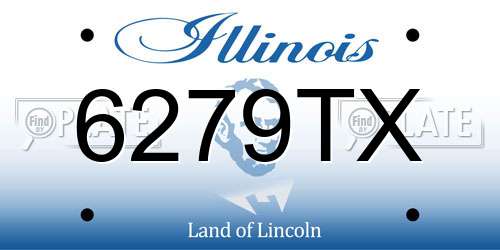 6279TX Illinois License Plate