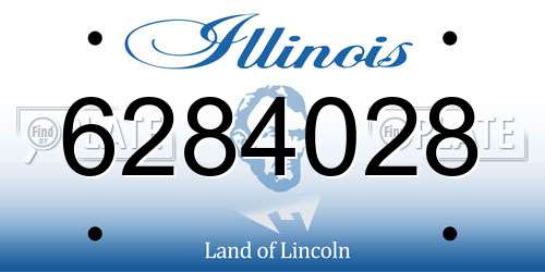 6284028 Illinois License Plate