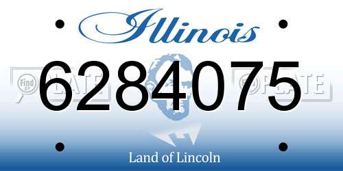 6284075 Illinois License Plate