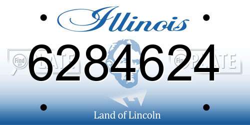 6284624 Illinois License Plate
