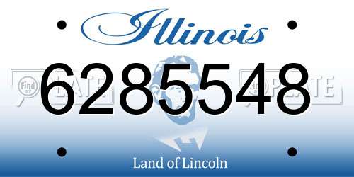 6285548 Illinois License Plate