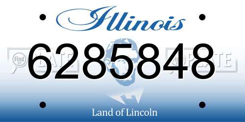 6285848 Illinois License Plate