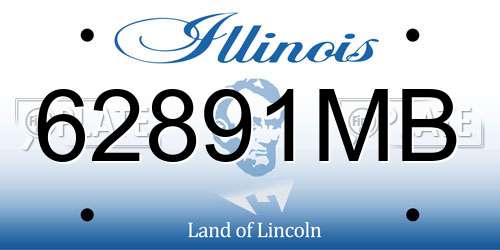 62891MB Illinois License Plate