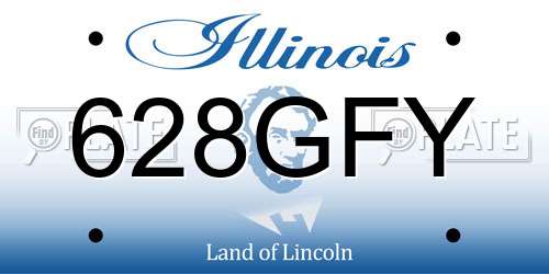 628GFY Illinois License Plate